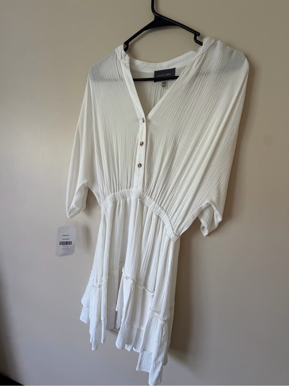 Hudson Gray Cream Ribbed Top